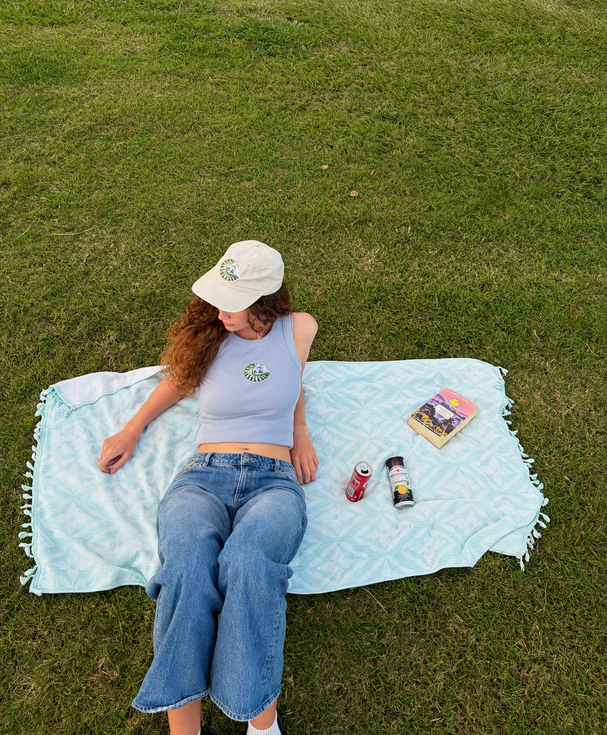 Green Shell Crop Tank